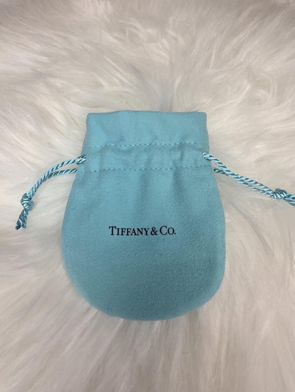 Tiffany & Co. Blue Drawstring Jewelry Pouch